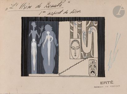 null Romain de Tirtoff dit ERTÉ (1892-1990)
L’Usine de beauté - 1er et 2e aspect...
