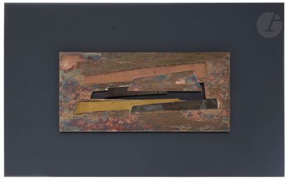 null Hans RICHTER [German-American] 
(1888-1976)
Reliefs,
1970Silvered metal, brass...