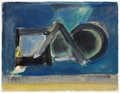 null Ephraïm Roitenberg FIMA (1916-2005
)CompositionWatercolor
.
Signed lower left.
24,5...
