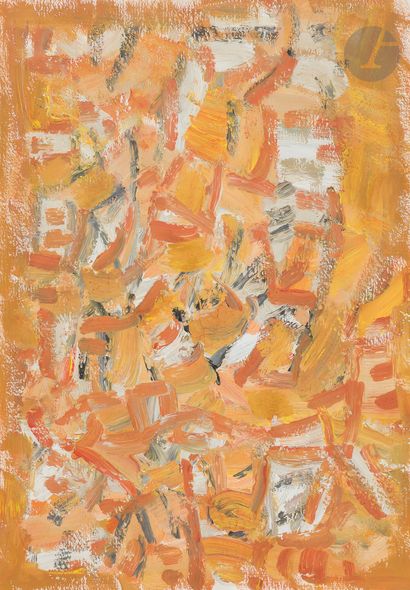 null Pierre COQUET (1926-2021
)Composition ochre - Composition red2
gouaches.
One...