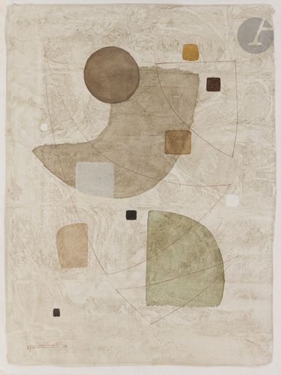 null Eugène Roy WITTEN [américain] (1920-2004)
Composition, 1978
Technique mixte...