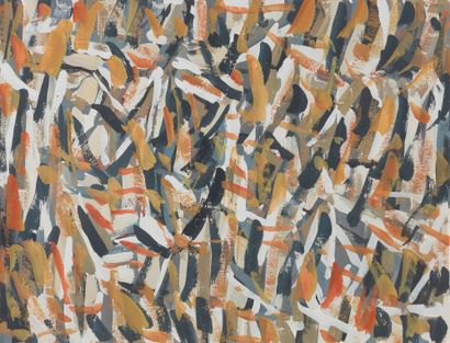 null Pierre COQUET (1926-2021
)Composition beige - Composition red and white2
gouaches.
Unsigned.
24.5...