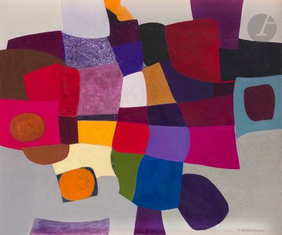 null Denise BOURDOUXHE (1925-1990)
Patchwork
Huile sur toile.
Signée en bas à droite.
Signée...