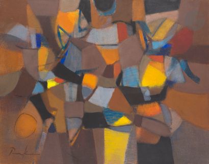 null Bill PARKER [américain] (1922-2009)
Composition
Huile sur toile.
Signée en bas...