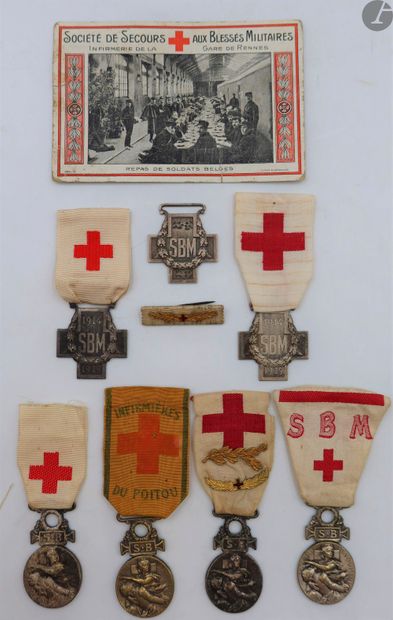 RED CROSS - SBM and SFSBM 
Set of seven pieces:...