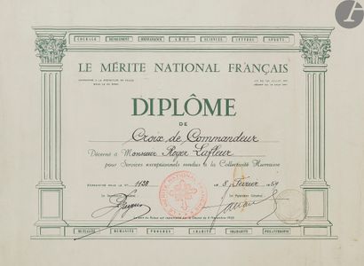 null 
ANCIENS COMBATTANTS and MISCELLANEOUS -



FNASOR diploma in the name of Marshal...