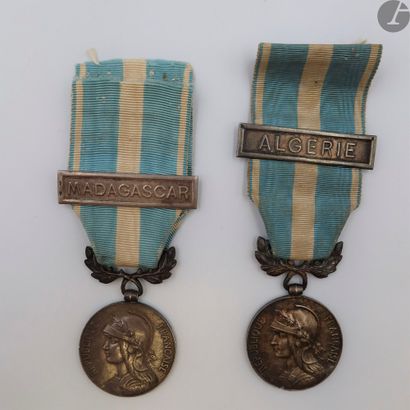 null FRANCISM
COLONIAL
MEDAL
(1893)
Two colonial medals of the 1st type.
In silver,...