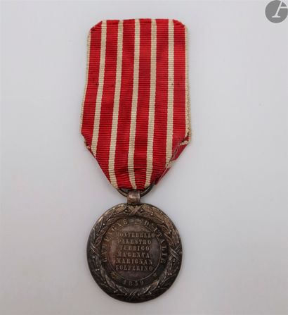 null FRANCE 
MÉDAILLE DE LA CAMPAGNE D’ITALIE (1859) 
Médaille de la Campagne d’Italie...
