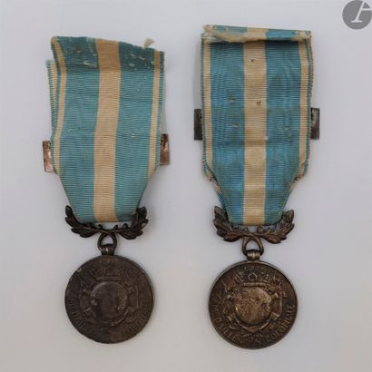 null FRANCISM
COLONIAL
MEDAL
(1893)
Two colonial medals of the 1st type.
In silver,...