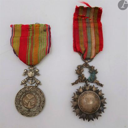 null ANCIENS COMBATTANTSTwo
medals: 
- medal of the society of the former military...