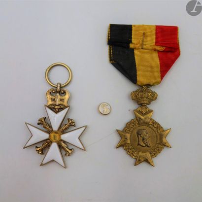 null BELGIUM - WAR OF 1870CROSS
OF THE FORMER MILITARY (1870-1871)
Two decorations...