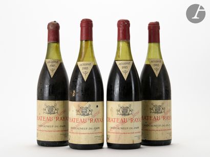 null 4 B CHÂTEAUNEUF DU PAPE Red (2 to 4.5; 1 to 5 and 1 to 5.5 cm; e.t.h. of which...