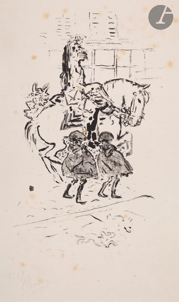 null 
*Pierre Bonnard (1867-1947) 


Conversation. 1893. Lithographie. 248 x 295,...