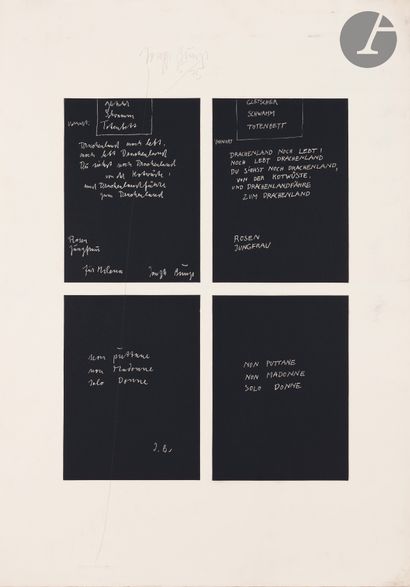 Joseph Beuys (allemand, 1921-1986) 
Gletscher...