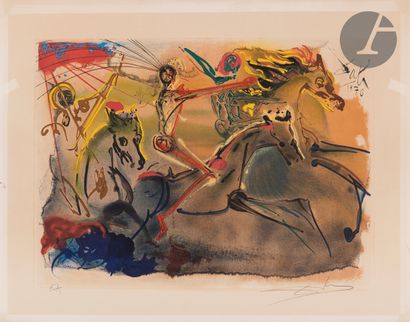 null Salvador Dalí (1904-1989) 

The Horsemen of the Apocalypse. 1971. Drypoint,...