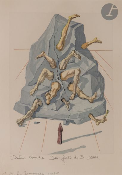 null Salvador Dalí (1904-1989) 

Les Simoniaques. (Pl. pour Dante, La Divine Comédie,...