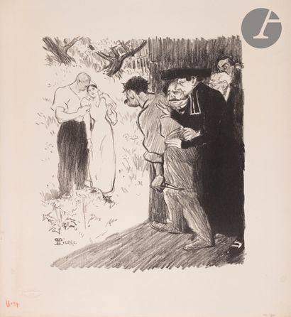 null 
*Theophile Alexandre Steinlen (1859-1923) 


A set of 4 plates: 1) Freedom...