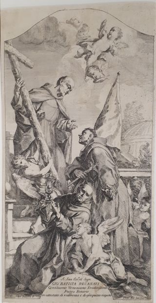 null Pietro Rotari (1707-1762) 

Saint Francis of Assisi; Saint Jerome; Three Franciscan...