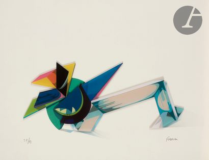 null Jean-Claude Farhi (1940-2012) 

Composition constructiviste. Lithographie en...