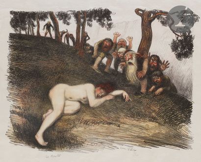 null Jean Veber (1864-1928) 

Le Monstre. 1907. Lithographie. 380 x 293 mm. Veber...