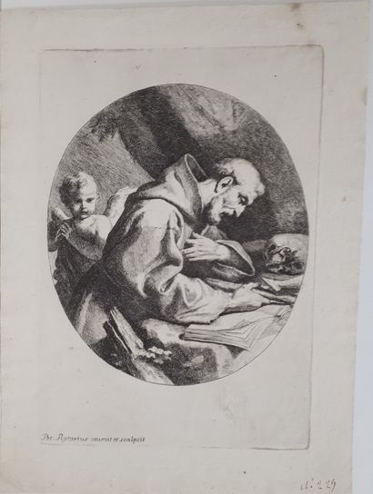  Pietro Rotari (1707-1762) 
Saint François d'Assise ; Saint Jérôme ; Trois saints...