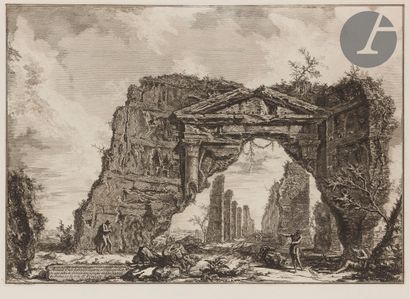null Giambattista Piranesi (1720-1778) 

Avanzi d'un portico coperto... (Entrée de...
