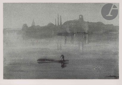 null James Abbott McNeill Whistler (1834-1903)
Nocturne : the River at Battersea....