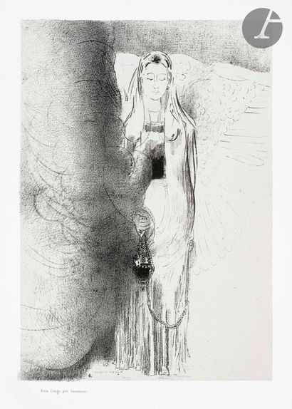 null Odilon Redon (1840-1916)
Apocalypse de Saint Jean. 1899. Lithographie. Format...