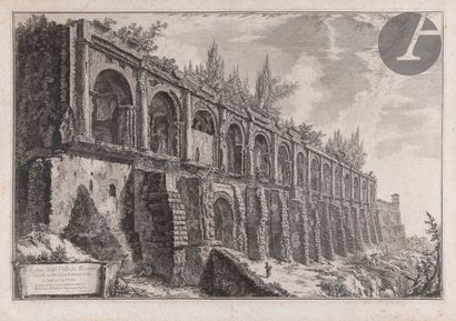 null Giambattista Piranesi (1720-1778
)Avanzi della Villa di Mecenate a Tivoli......