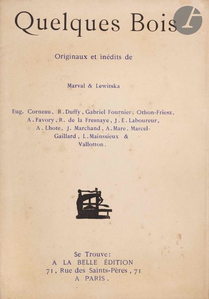 null *Félix Vallotton (1865-1925)
Quelques Bois / originaux et inédits de / Marval...