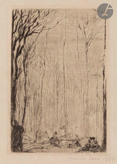 *James Ensor (1860-1949)
Sous-bois à Groenendael....
