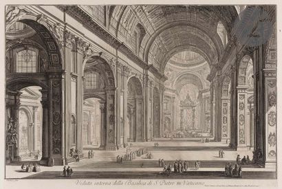 null Giambattista Piranesi (1720-1778)
Vues de la basilique Saint-Pierre. 1748-1773....