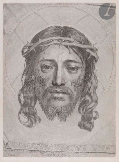 null Claude Mellan (1598-1688)
La Sainte Face. 1649. Burin. 317 x 431. Préaud 21....