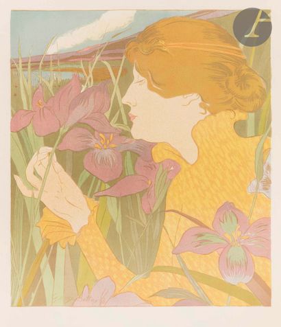 George Bottini (1874-1907)
Femme aux iris....