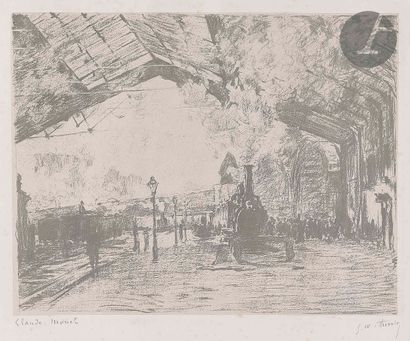 Claude Monet (1840-1926) (d’après)
La Gare...