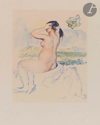 null Pierre-Auguste Renoir (1841-1919) (d’après)
Dix aquarelles, sanguines et pastels...