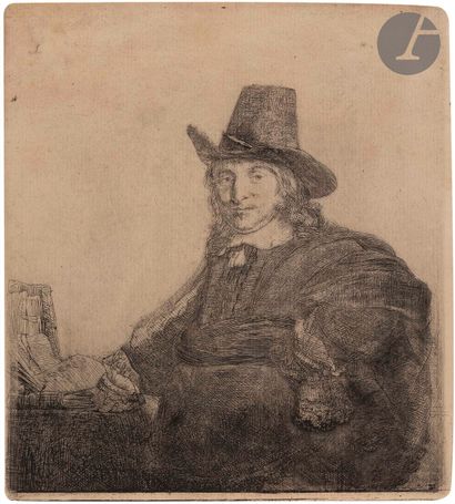 null Rembrandt Harmensz. van Rijn (1606-1669)
Jan Asselyn, peintre (Jan Asslyn, Painter)....