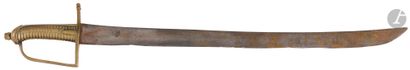 Deux sabres briquets de grenadier XVIIIe siècle...