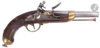 null Pistolet d’arçon troupe modèle 1816.
Canon rond, à méplats au tonnerre, poinçonné....