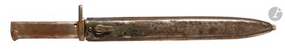 null GERMANY 
Ersatz bayonet.
One-piece iron handle. Blade with flat back and median...