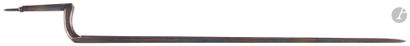 null SWITZERLAND 
Bayonet with tail for federal rifle 1851. 
Tail with spring. Triangular...