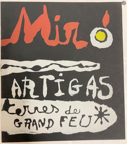 null Juan MIRO, Artigas, terre de feu, Pierre Matisse Gallery, couverture lithographiée...
