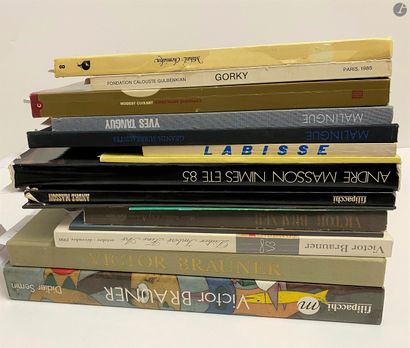 null Set of 16 books including monographs, exhibition catalogs and sales catalogs:...