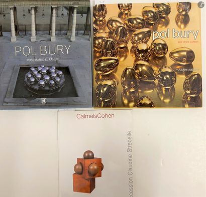 null Pol BURY, set of 3 books or sales catalog including : 

- Pol Bury, Rosemarie...