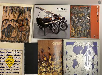 null ARMAN: set of 7 monographic books and exhibition catalogs including one signed...