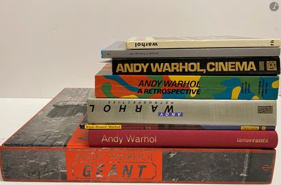 null Andy WARHOL: ensemble de 8 ouvrages monographiques et catalogues d'expositi...