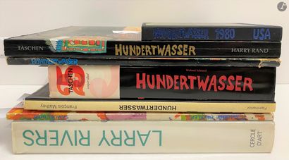 null Set of 8 monographic books and exhibition catalogs: 

- HUNDERTWASSER

- Samuel...