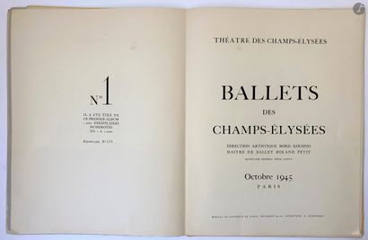 null 
Les Ballets des Champs-Elysées, Octobre 1945, Programme. 

Exemplaire numéro...