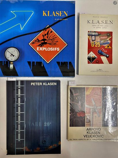 null Set of 8 monographic books and exhibition catalogs: 

- Peter KLASEN, a book...