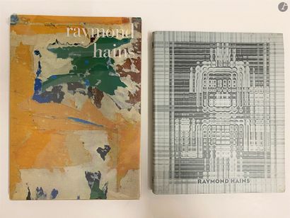 null Set of 9 monographic works and exhibition catalogs: 

- Raymond HAINS including...